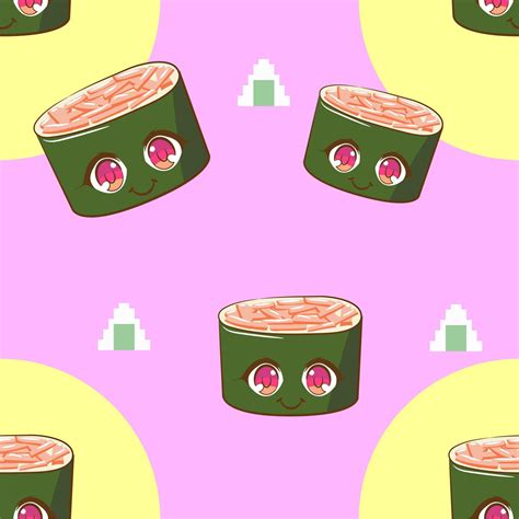 Sushi pattern seamless background 20433877 Vector Art at Vecteezy