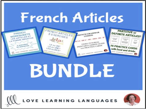 French Articles - BUNDLE | Teaching Resources