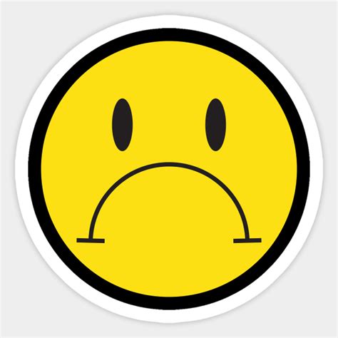 Sad Face - Sad - Sticker | TeePublic