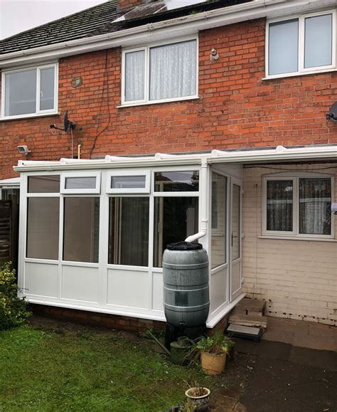 A beautiful practical lean to with an extended canopy. The conservatory ...