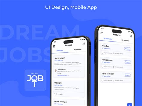 Find Your Job App by Wings Tech on Dribbble