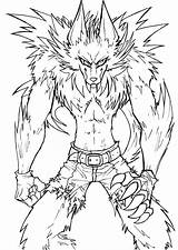 Printable Werewolf Coloring Pages sketch template