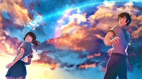 Mitsuha And Taki Comet Your Name Live Wallpaper - MoeWalls