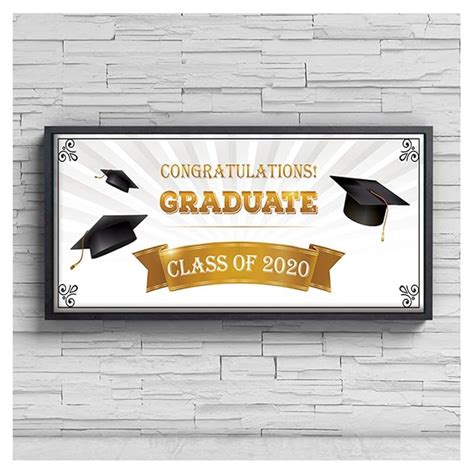 Personalized Grad Banner, 2020 Graduation Decorations, Graduation Party Decorations, College ...