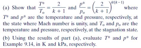 Solved: Compressible Flow Consider isentropic flow of an ide... | Chegg.com