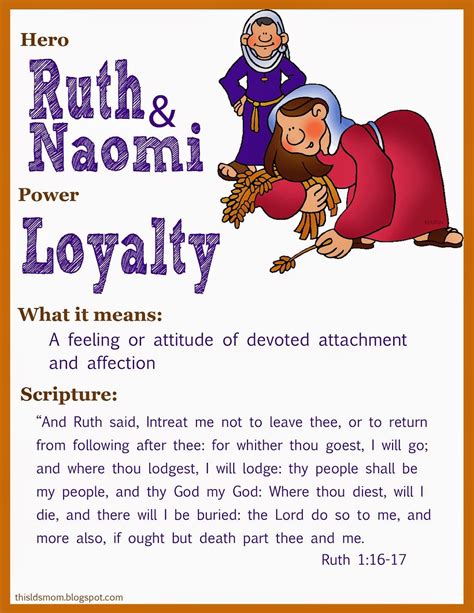 This LDS Mom: Scripture Heroes: Ruth & Naomi Bible Stories For Kids, Bible Study For Kids, Bible ...