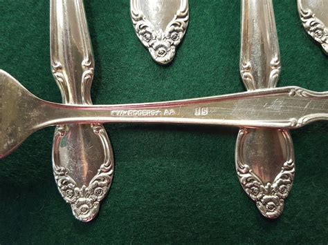 Wm Rogers Reinforced Silver Plate AA Rose Pattern Lady Desmore 7 Dessert Forks - Etsy