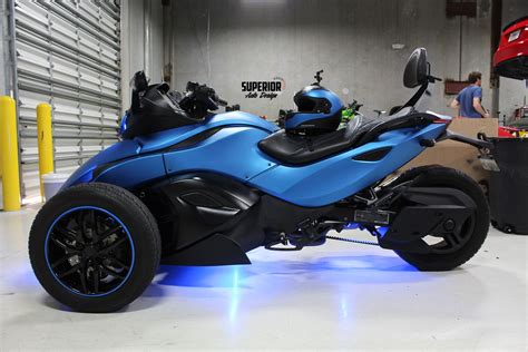 CAN AM SPYDER | CUSTOM WRAP, LIGHTS, PAINT, WHEELS AND SEAT | Can am spyder, Spyder, Custom wraps