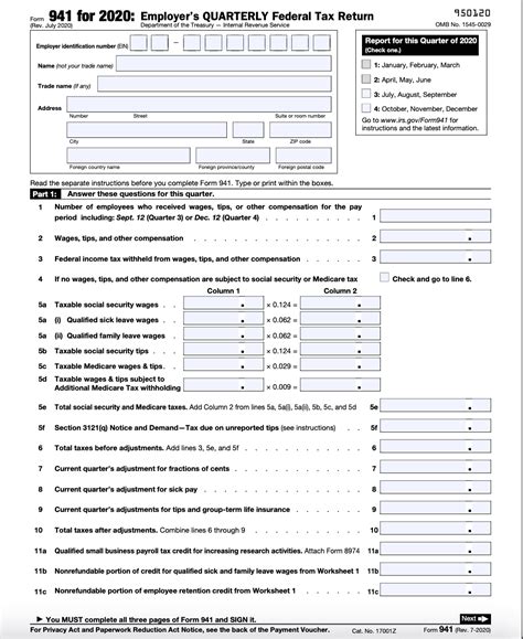 Form 941: Employer's Quarterly Federal Tax Return Overview