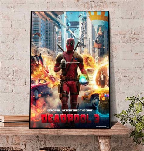 DeadPool 3 Poster, Deadpool has entered the chat Movie 2022 Poster Wall ...