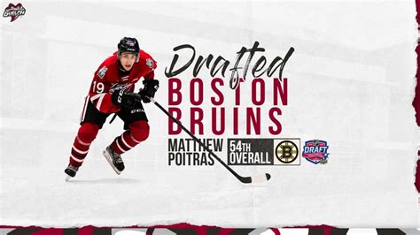 Matthew Poitras selected 54th overall by the Boston Bruins – Guelph Storm