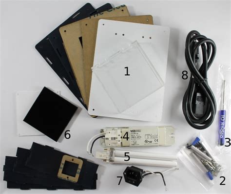 Kit Contents — UV Transilluminator Manual