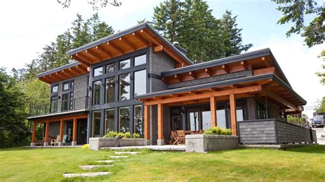 Modern Beachfront Timber Frame - Island Timber Frame | Architecture ...