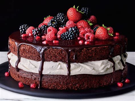 Chocolate-and-Cream Layer Cake | Save room for dessert—this is one you don’t want to miss. It ...