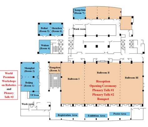 Floor Map of Conference Rooms - IEEE icma2016