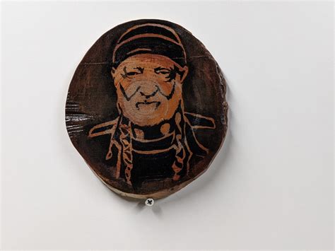 Wood Art Willie Nelson Wood Burn Pyrography - Etsy