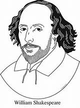 Shakespeare Coloring Pages Sketch Page sketch template