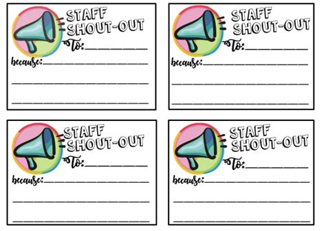 Staff Shout Outs! – Saved You a Spot | Teacher shout out board ...