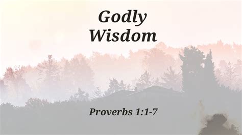 Godly Wisdom - Faithlife Sermons