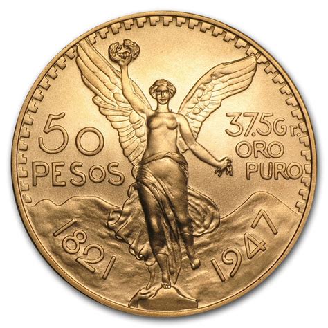 1947 Mexico Gold 50 Pesos BU - Bullion Mart