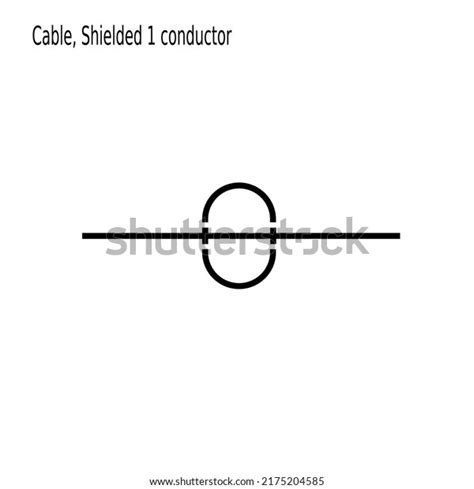 Electrical Cable Symbol Icon Electrical Cable Stock Vector (Royalty ...