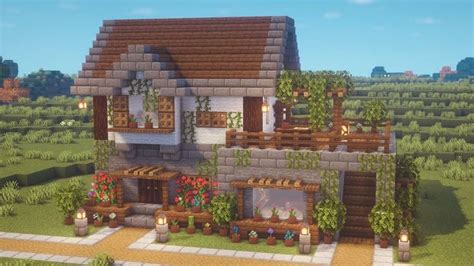 Minecraft | How to Build a Farmhouse | Tutorial | Minecraft farm, Minecraft houses, Minecraft ...