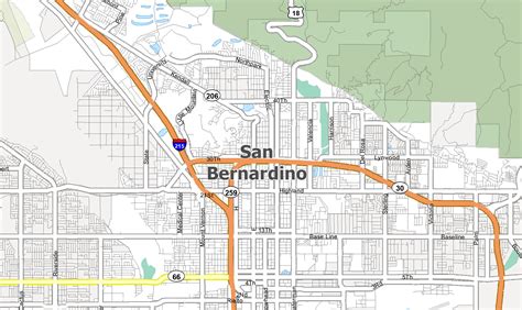 San Bernardino County Map With Cities