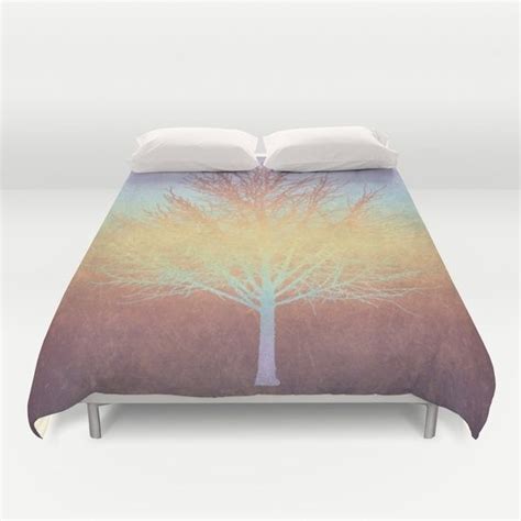 'What the tree said' rainbow grunge tree Society6 Bedding - Duvet Covers and matching pillow ...