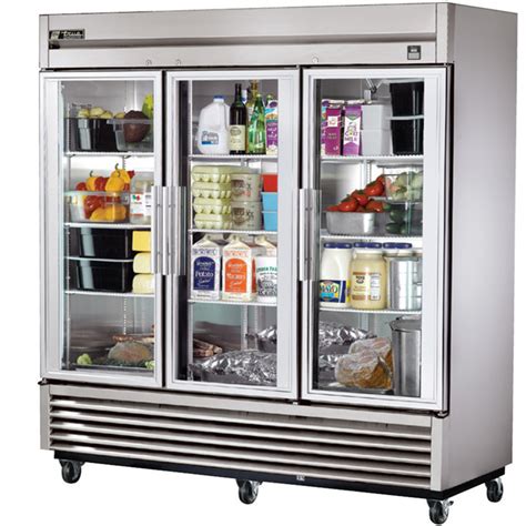 True TS-72G - 72 Cu. Ft. Stainless Steel 3 Glass Door Refrigerator - Best Price Guarantee ...