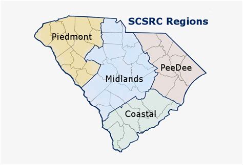 South Carolina Piedmont Region Map - South Carolina Transparent PNG - 604x480 - Free Download on ...