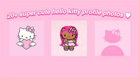 20+ super cute hello kitty profile photos - YouTube