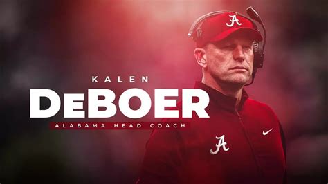 Kalen DeBoer Named Head Coach of Alabama Football - Alabama Athletics