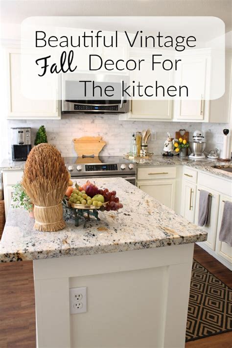 Beautiful Vintage Fall Decor For The Kitchen - A Stroll Thru Life