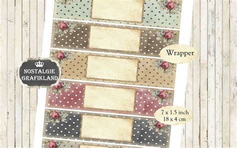 Printable Soap Wrapper Packaging Polka Dots Retro Shabby Chic | Etsy