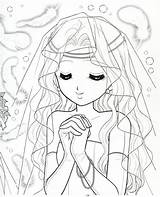 Anime Shoujo Coloring Pages Sketch Page sketch template