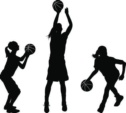 Free Female Basketball Player Silhouette, Download Free Female Basketball Player Silhouette png ...