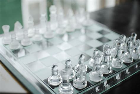 HD wallpaper: clear glass chess piece on chess board, game, chess ...