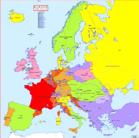 Hisatlas - Europe 1814