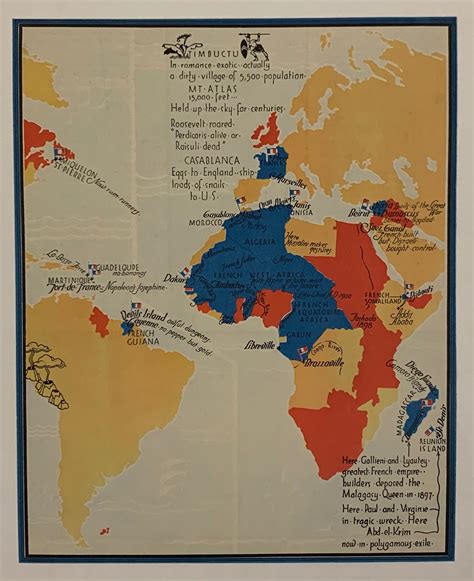 Timbuctu/Map Of French Colonial Empire – Poster Museum