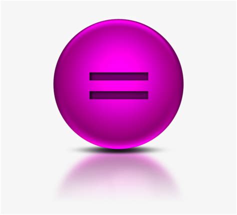 073339 Pink Metallic Orb Icon Alphanumeric Equal Sign - Purple Phone ...