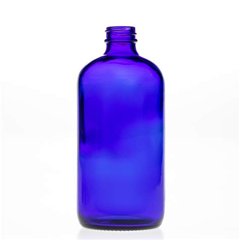 China 2019 wholesale price Orange Juice Glass Bottle - Cobalt blue Boston Round Glass Bottle ...