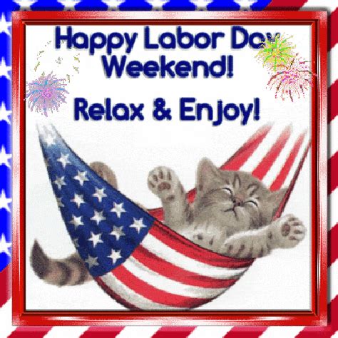 Happy Labor Day Weekend Enjoy Cat GIF | GIFDB.com