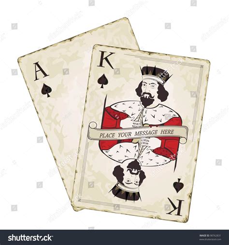 Ace King Spades Stock Vector 98762831 - Shutterstock