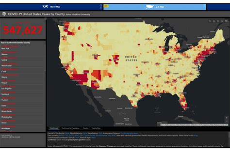 Johns Hopkins launches new U.S.-focused COVID-19 tracking map | Hub