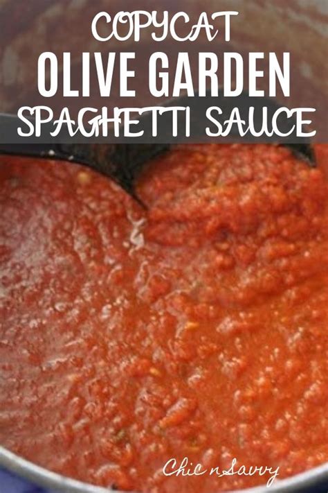 Copycat Olive Garden Spaghetti Sauce