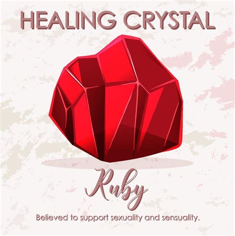 Ruby gemstone with text 13999635 Vector Art at Vecteezy