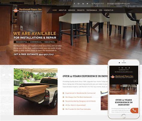 Hardwood Flooring Website Design - https://wwwebdesignstudios.com/project/hardwood-flooring ...