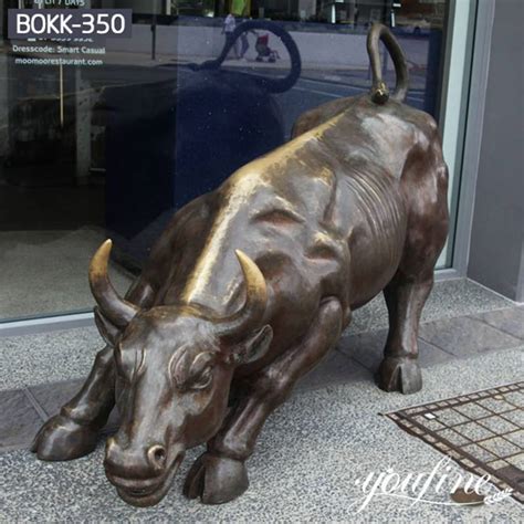 Modern Bronze Bull Sculpture Wall Street - YouFine Sculpture