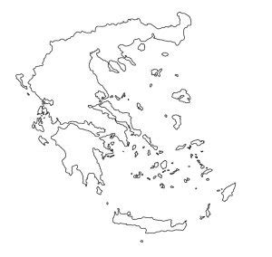 ⊛ Mapa de Grecia ·🥇 Político & Físico Para Imprimir