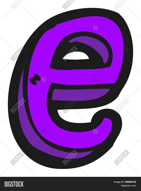 Cartoon Letter E ( Image & Photo (Free Trial) | Bigstock